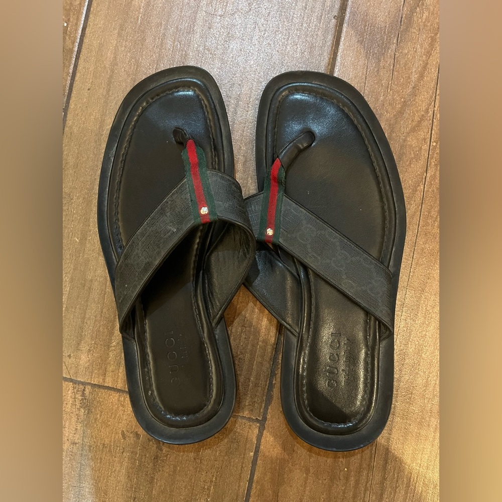 New Original Gucci Supreme Flip Flops